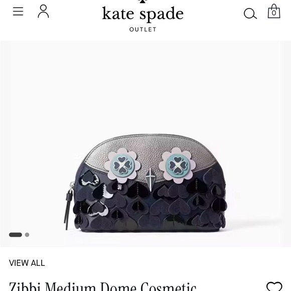 Kate Spade Zibbi Medium Dome Cosmetic Bag - Picture 1 of 7